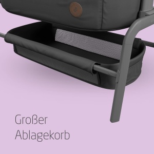 Patut pliabil pentru bebelusi Maxi-Cosi Iora, 0-9 kg, gri esential - Img 6