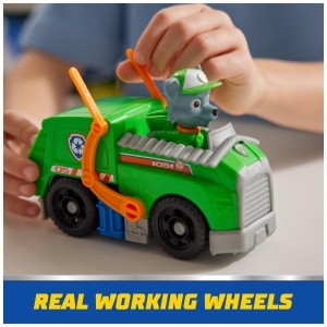 PAW Patrol Rocky Figurina cu Camion de Reciclare Jucarie Interactiva pentru Copii 3 - Img 7
