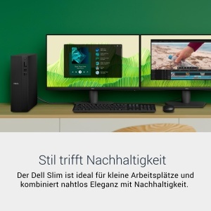 PC Desktop Dell Slim ECS1250, Intel Core i3-14100, 8GB RAM, 512GB SSD, Negru - Img 5