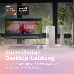 PC Desktop Lenovo IdeaCentre Tower AMD Ryzen 5 220 16GB RAM 512GB SSD Cloud Grau - Img 6