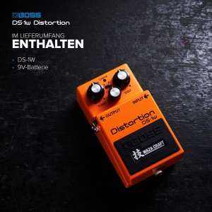 Pedala de Distorsionare BOSS DS-1W Waza Craft, Culoare Portocalie, Design Robust - Img 7