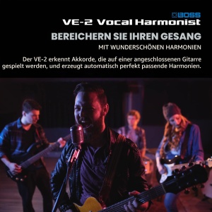 Pedala de efecte vocale BOSS VE-2 cu auto-harmonie, design robust, sunet clar - Img 3