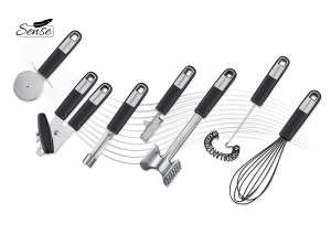 Pelican cu maner ergonomic Fackelmann SENSE, 18 cm, inox, negrusilver - Img 2