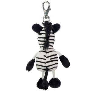 Peluche Zebra Nala - Schaffer 0262 - 12 cm - Negru si Alb, cu Karabiner - Img 4
