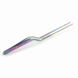 Penseta de bucatarie Lacor Regenbogen 16 cm otel inoxidabil 1810 maner antialunecare