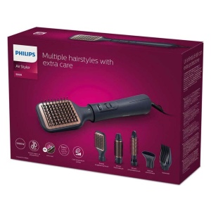 Perie de coafat Philips AirStyler Seria 5000 BHA53000 5 accesorii functie ionizare 1000W - Img 7