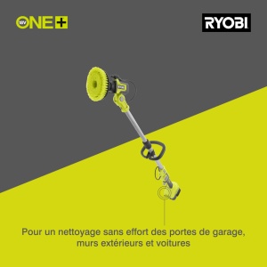Perie de curatare umeda fara fir RYOBI 18 V ONE+ RWTS18-0 (telescopica pana la 1,4 m, cap cu peri de 15 cm, turatie maxima la ralanti min-1 0-2100, fara baterie si incarcator) - Img 8