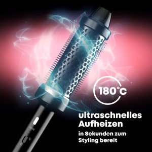 Perie de par Revamp Progloss Big Hot Brush, 180C, negru, cu tehnologie ionica - Img 3