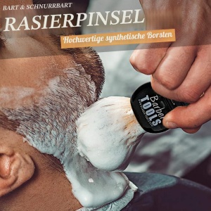 Perie de ras cu par sintetic Badger, diametru 23 mm, calitate superioara - Img 6