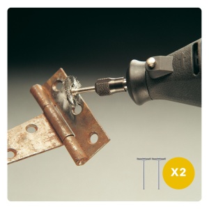 Perie din otel Dremel 428 pentru multifunctional, 2 buc, 19mm, 15.000 rpm - Img 4