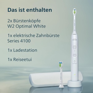 Perie electrica de dinti Philips Sonicare Series 4100, 31.000 miscarimin, alb - Img 9