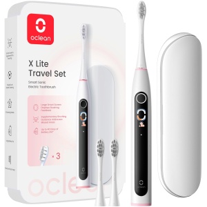 Perie electrica Oclean X Lite, gri, 5 moduri de curatare, waterproof IPX7