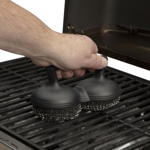 Perie Grill Cuisinart CCB-505, 2 Perii din Otel Inoxidabil, Negru - Img 2