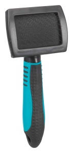 Perie pentru blana TRIXIE 24131 - cu perii metalici moi, ergonomica, 7 x 16 cm
