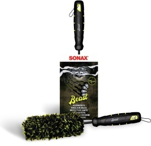 Perie pentru jante SONAX Beast Edition, microfibra, design ergonomic