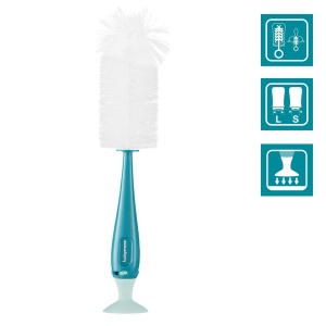 Perie pentru Sticle Babymoov cu Perie pentru Suport, 2 in 1, Albastra - Img 7