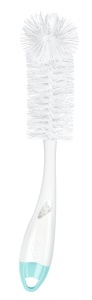 Perie pentru sticle NUK 2 in 1 cu maner ergonomic, pentru sticle si suzete - Img 4