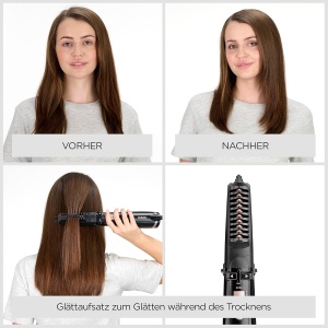 Perie rotativa BaByliss AS200E, 1000W, 4 accesorii, negru - Img 4