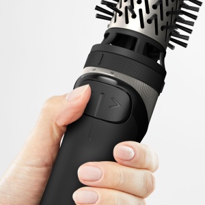Perie rotativa cu aer cald Rowenta Brush Activ' Renew, in sensul acelor de ceasornic/in sens invers acelor de ceasornic, acoperire ceramica, functie ionica, peri naturali, 2 setari de temperatura/suflanta, viteza la rece, 1000 wati, negru, UB9530F0 - Img 6