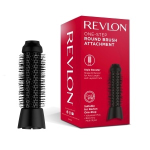 Perie rotativa Revlon One-Step, neagra, cu cilindru ceramic de 38 mm