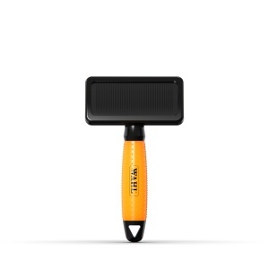 Perie Slicker pentru Caini si Pisici Wahl, Medie, Maner Ergonomic, Perii din Otel