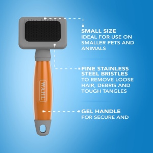 Perie Wahl Zupfburste cu maner gel ergonomic ideala pentru animale mici - Img 2