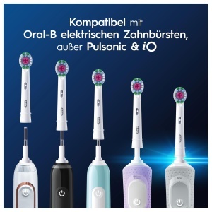 Perii de schimb Oral-B Pro 3DWhite, 16 bucati, alb, cu cupa de polish - Img 7