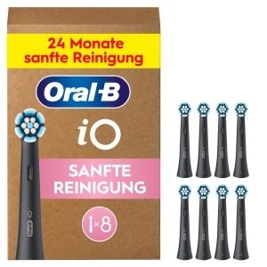Periuta de dinti electrica Oral-B iO, 8 capete, curatare delicata, negru