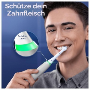 Periuta electrica Oral-B iO 6, cu 2 capete de periere, gri - Img 2
