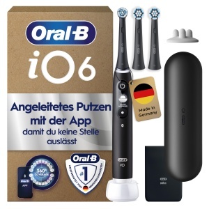 Periuta electrica Oral-B iO Series 6, 3 capete, negru