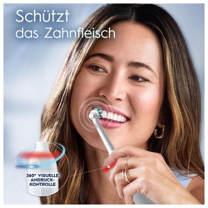 Periuta electrica Oral-B Pro Series 3, neagra si alba, cu 4 capete de inlocuire - Img 4