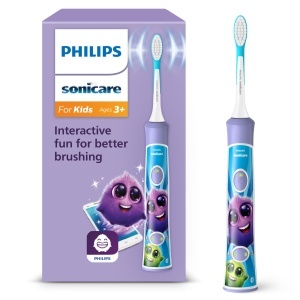Periuta electrica Philips Sonicare For Kids HX632212 Aplicatie interactiva QuadPacer Mov