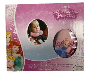 Perna de calatorie Disney Printese, suport pentru cap, lavabil - Img 2
