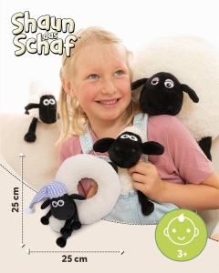 Perna de gat NICI Shaun das Schaf 25x25cm - Perna pufoasa pentru copii - Img 2