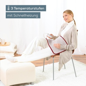 Perna de incalzire Beurer Comfort cu lana dragalasa respirabila dragalasa si prietenoasa cu pielea Fabricat in Europa oprire automata 3 setari de temp - Img 4