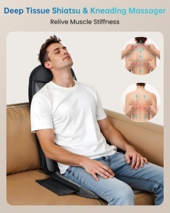 Perna de Masaj COMFIER cu Functie Shiatsu pentru Nacken si Spate, Calorificare si Vibratie - Img 2