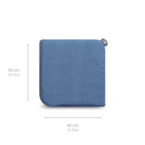 Perna de scaun Medisana OL 650 cu functie de caldura, perna de caldura pentru utilizare in aer liber pe vreme rece, perna de incalzire cu 3 niveluri de temperatura cu suprafata moale din pasla, albastru - Img 2