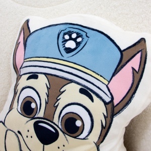 Perna decorativa Paw Patrol Chase si Rubble, reversibila, 35x35 cm, moale - Img 6