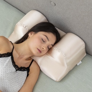 Perna ergonomica InnovaGoods cu husa din satin, anti-falten, multicolora - Img 2