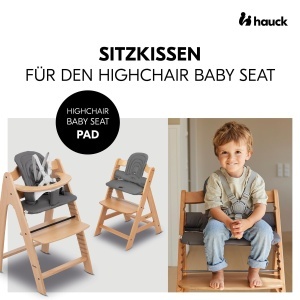 Perna pentru scaun inalt hauck, gri inchis, OEKO-TEX STANDARD 100, moale si usor de intretinut - Img 2
