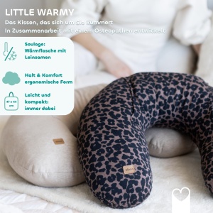 Perna termica BEABA Little Warmy, mini, cu seminte de in, pentru dureri menstruale si spate - Img 2