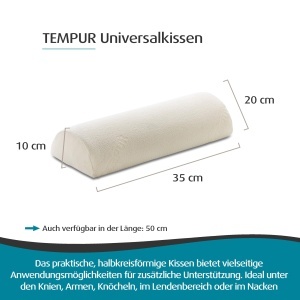 Perna Universala TEMPUR, 35 x 20 x 10 cm, Bej - Img 2