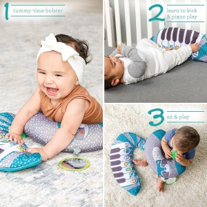 Pernita pentru timpul pe burtica Infantino 3-in-1 cu pian, 20 melodii, suport confortabil - Img 2