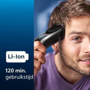 Philips Aparat de tuns Seria 9000, control tactil digital, performanta maxima, lame din titan, 400 de setari de lungime, 120 min functionare fara fir, model HC9450/15 - Img 6