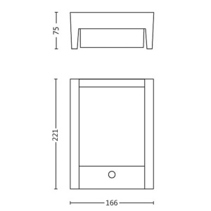 Philips Arbour Aplica LED pentru exterior Design minimalist Rezistenta la intemperii - Img 6