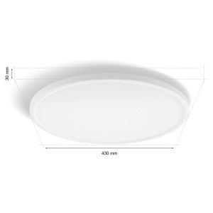 Philips Hue Devote LED Smart Panou Luminos Rotund 43cm 23W Lumina Alba si Colorata - Img 8