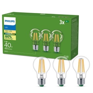 Philips LED E27 40W Warm White Clasic 3 Buc