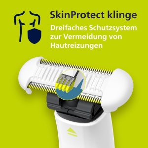 Philips OneBlade Intimate QP192430 Alb Aparat Ras si Trimmer Intim - Img 4