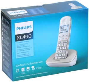 Philips XL4901S DECT Comfort Phone - Telefon fara fir cu receptor - Butoane mari - Control volum - Compatibilitate aparate auditive - Telefon fix - Alb - Img 5