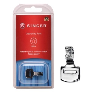 Piciorus de plisare SINGER pentru masini de cusut cu shank jos, argintiu, accesorii originale